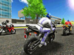 Motosiklet yarışçısı 3D